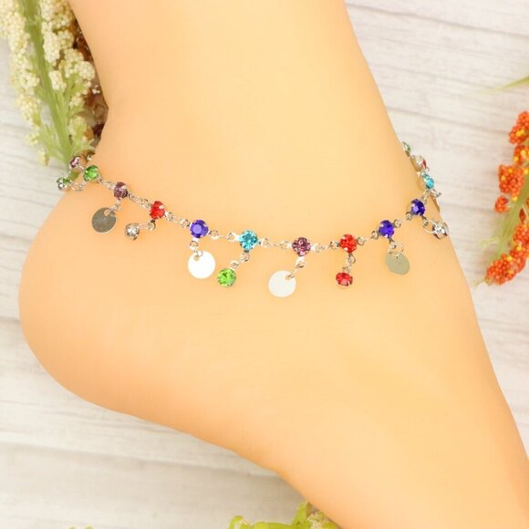 "Handmade Anklet – Elegant & Delicate Jewelry for Women | UNVRC1190 - Picture 6 of 10